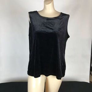 Women’s black jewel neck top